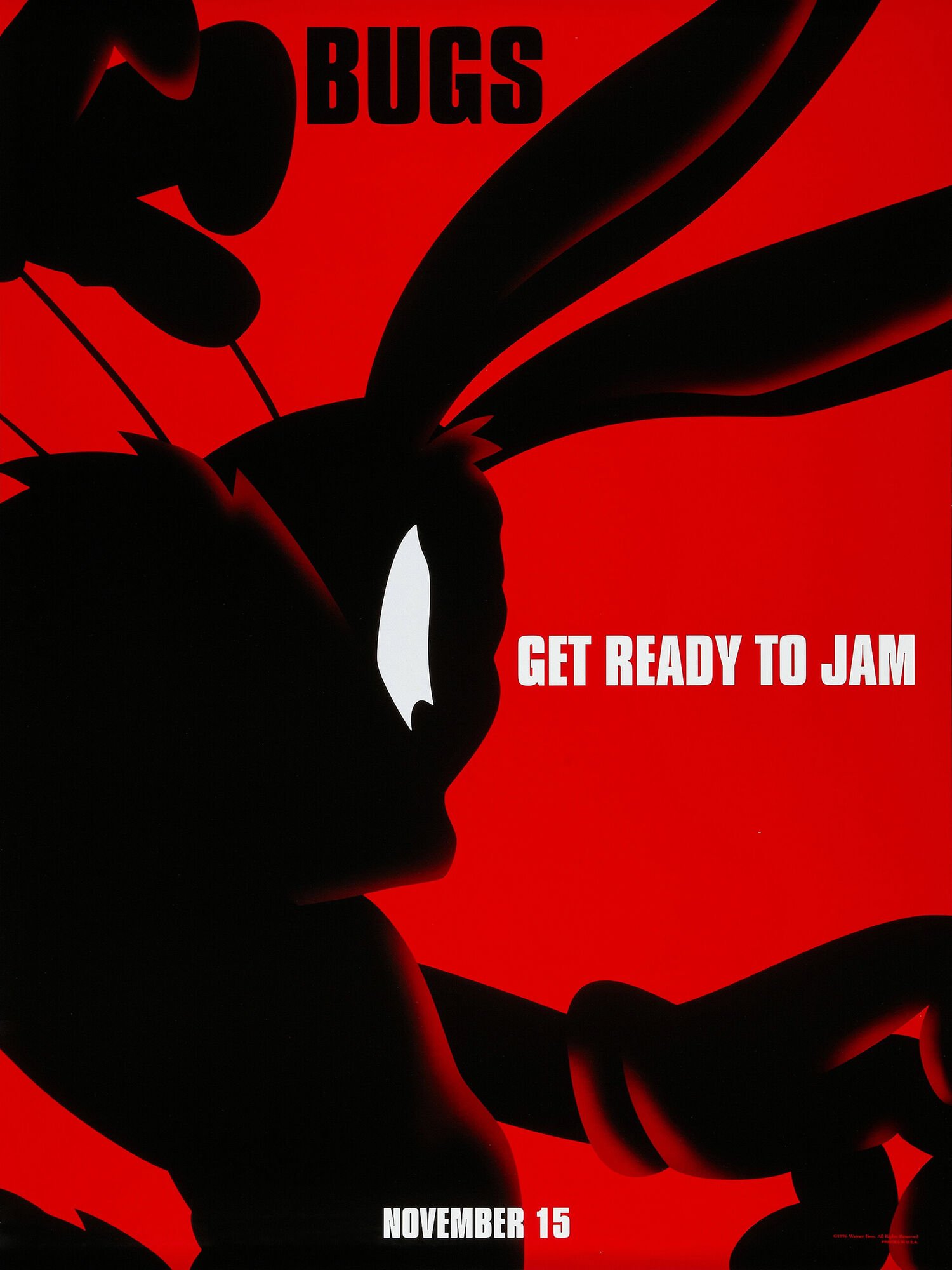 Space Jam 1996 Movie Poster – Bugs Bunny Comedy Classic - Image 2