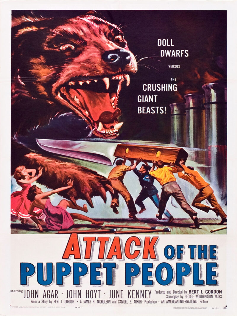 Attack of the Puppet People Poster – 1958 B Movie Sci-Fi Horror Film - Image 3