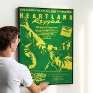 Classic 80s Jamaican Music Poster Retro Reggae Art