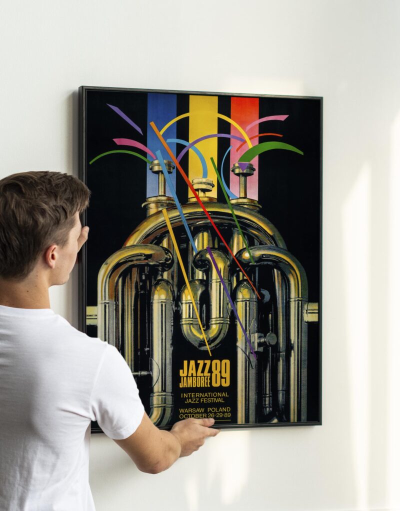 Retro Jazz Festival Poster – 1980s Music Memorabilia for Wall Decor - Image 2