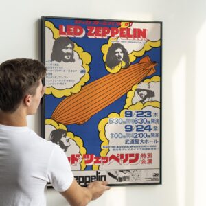 Led Zeppelin Japan 1971 Concert Tour Poster