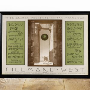 1970 Fillmore Concert Poster The Byrds and Led Zeppelin