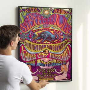 Steppenwolf 1969 Kansas City, MO Psychedelic Concert Poster