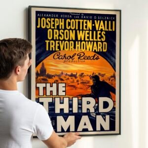 The Third Man 1949 Classic Movie Poster with Joseph Cotton and Orson Welles