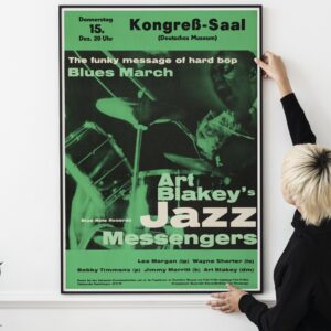 art blakey, jazz messengers, art blakey poster, jazz messengers poster, art blakey concert poster, jazz concert poster, 1960 jazz poster, art blakey 1960, art blakey munich, jazz messengers munich, hard bop poster, blue note jazz, jazz legends poster, vintage jazz concert poster, classic jazz poster, germany jazz concert, jazz history poster, famous jazz musicians, bop jazz poster, jazz festival memorabilia, rare jazz collectibles, jazz album cover art, jazz drummers poster, jazz quintet poster, modern jazz movement, retro jazz art, european jazz tour poster, jazz club poster, jazz vinyl collectors