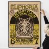 Vintage 1960s Avalon Ballroom Concert Poster – Big Brother, Taj Mahal, Ry Cooder "Euphoria"