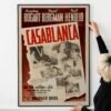 Casablanca 1942 Movie Poster – Vintage Humphrey Bogart & Ingrid Bergman Classic Film Art