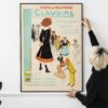 Colette’s Claudine 1910 Theatre Poster – Moulin Rouge, Paris Cabaret, Belle Époque Vintage Print