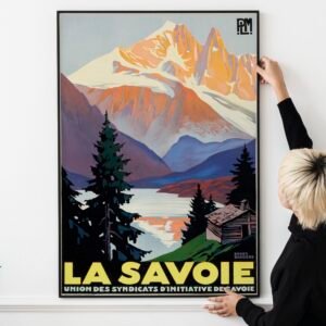 Vintage 1930 French Travel Poster – Paris Lyon Méditerranée Railway, Art Deco Print