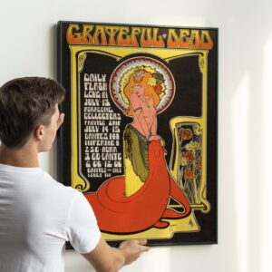 60s Grateful Dead Poster – Vancouver Concert at Dante’s Inferno, Psychedelic Collectible