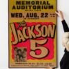 Vintage Jackson 5 1970s Concert Poster, Vintage Motown Poster Print