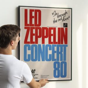ed Zeppelin Last Show 1980 Berlin Poster – Classic Tour Art Print