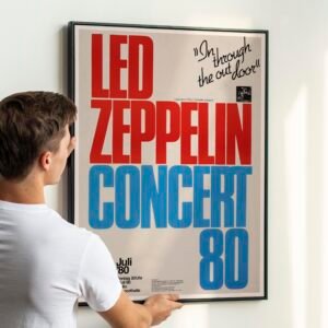 ed Zeppelin Last Show 1980 Berlin Poster – Classic Tour Art Print