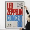 ed Zeppelin Last Show 1980 Berlin Poster – Classic Tour Art Print