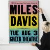 Miles Davis Greek Theatre 1982 Tour Poster – Jazz Icon Memorabilia