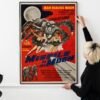 Vintage Missile to the Moon 1950s Sci-Fi Movie Poster – Retro Rocket Art