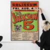 The Jackson 5 Carolina Coliseum 1972 Poster Classic Motown Concert Print