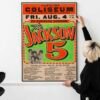 The Jackson 5 Carolina Coliseum 1972 Poster Classic Motown Concert Print