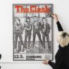 The Clash 1980 Hamburg Concert Poster – Vintage Punk Rock Music Art, Retro Band Memorabilia, Classic Tour Print