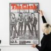 The Clash 1980 Hamburg Concert Poster – Vintage Punk Rock Music Art, Retro Band Memorabilia, Classic Tour Print