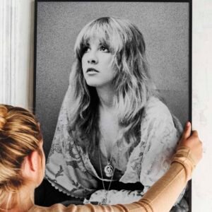 Stevie Nicks Fleetwood Mac 70s Art Print – Retro Music Legend Poster
