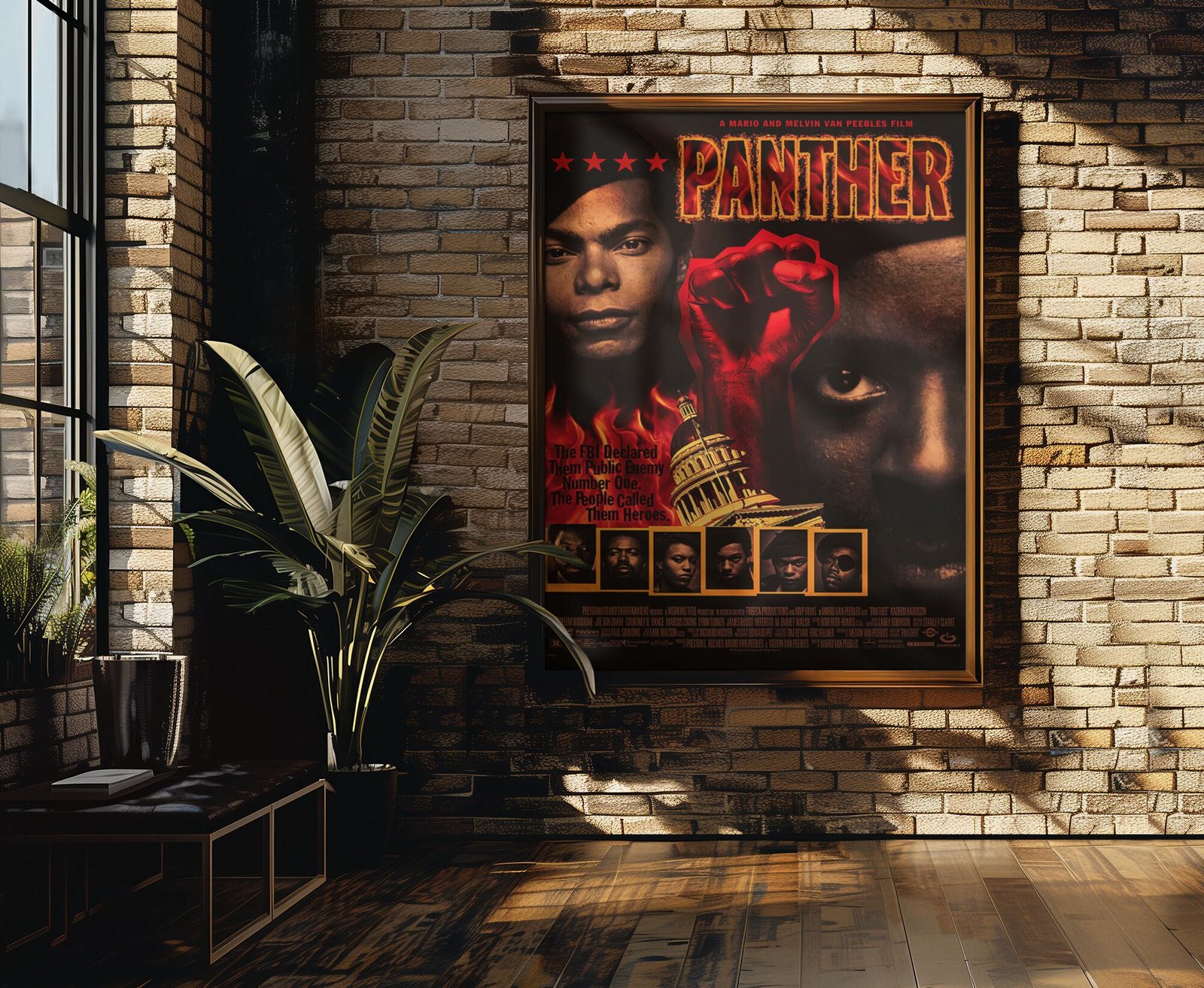 Panther Movie Poster 1995 – Radical Black History Film Artwork