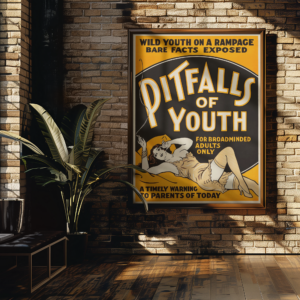 Classic Marijuana Scare Poster – Vintage 1930s Drug Propaganda