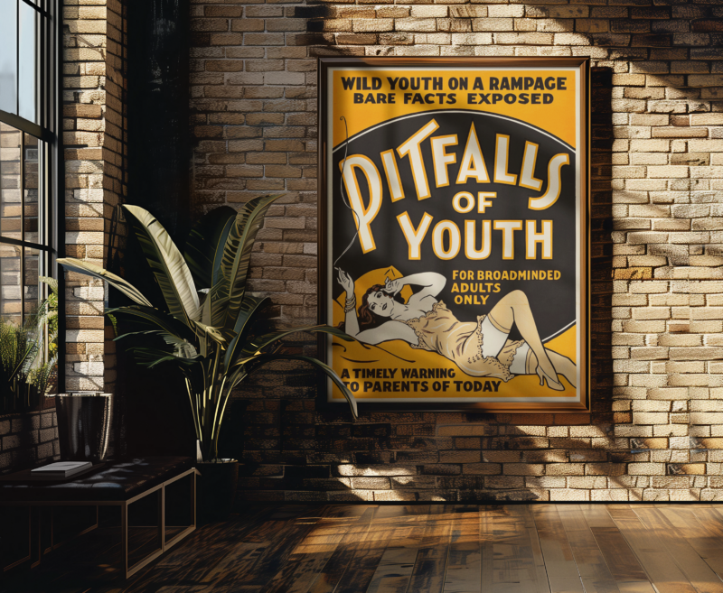 Classic Marijuana Scare Poster – Vintage 1930s Drug Propaganda