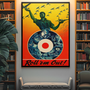 Canadian WWII Propaganda Poster – Vintage Wartime Decor