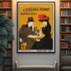 Leonetto Cappiello Cafe Poster – 1900 French Pernot Advert Art