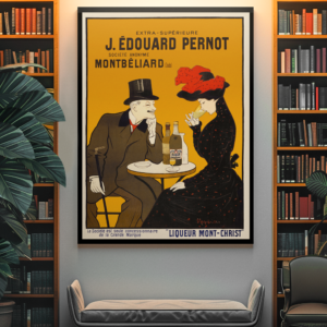 Leonetto Cappiello Cafe Poster – 1900 French Pernot Advert Art