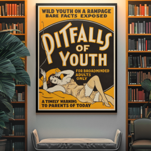 Classic Marijuana Scare Poster – Vintage 1930s Drug Propaganda