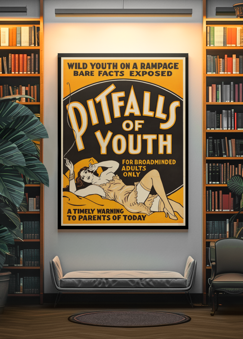 Classic Marijuana Scare Poster – Vintage 1930s Drug Propaganda