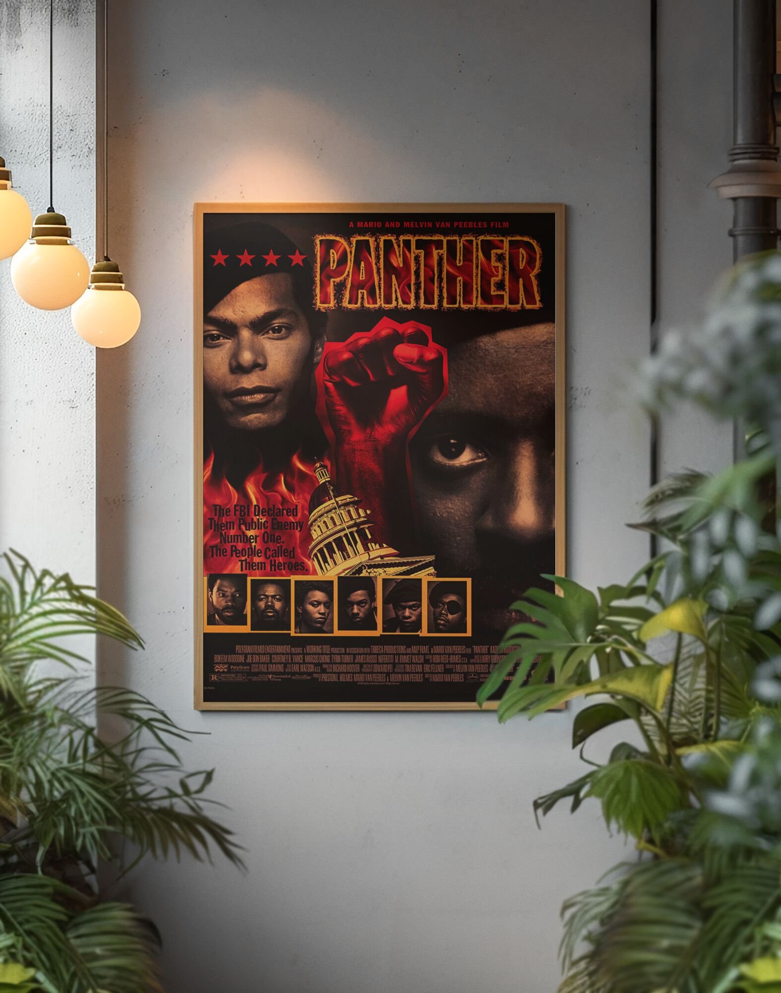 Panther Movie Poster 1995 – Radical Black History Film Artwork