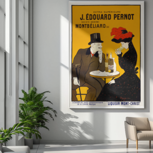 Leonetto Cappiello Cafe Poster – 1900 French Pernot Advert Art
