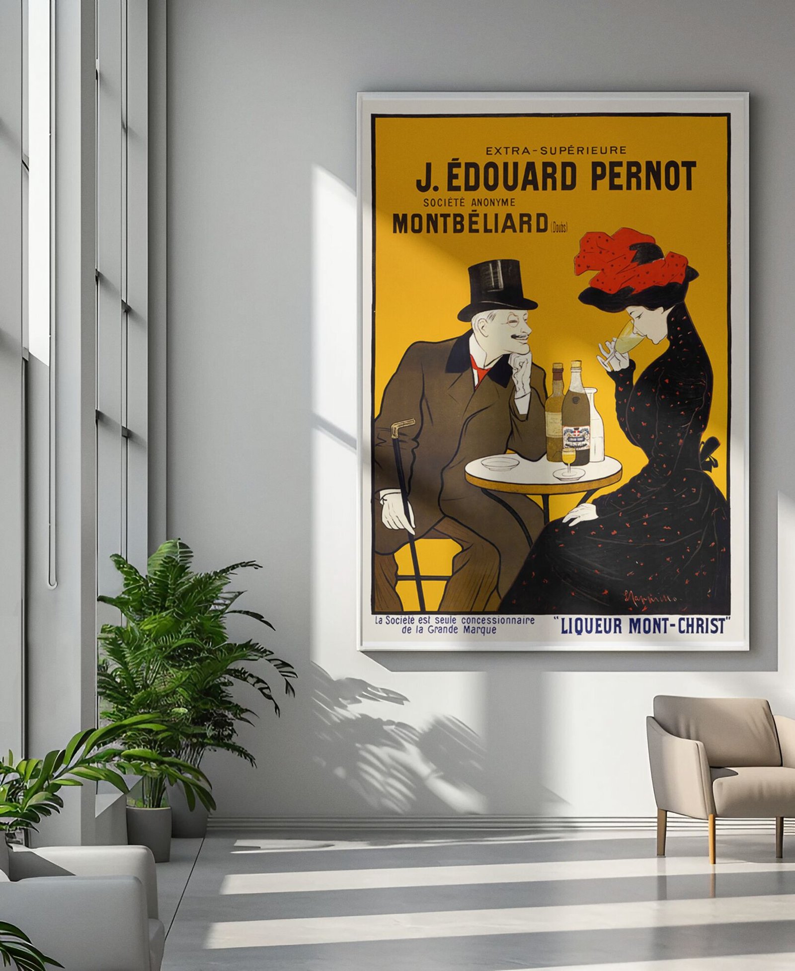 Leonetto Cappiello Cafe Poster – 1900 French Pernot Advert Art