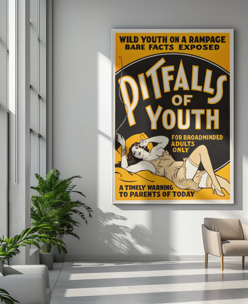 Classic Marijuana Scare Poster – Vintage 1930s Drug Propaganda