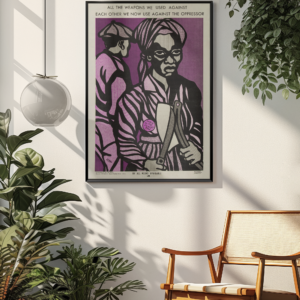 Emory Douglas Political Poster – 1960s Black Panther Civil Rights Artwork
