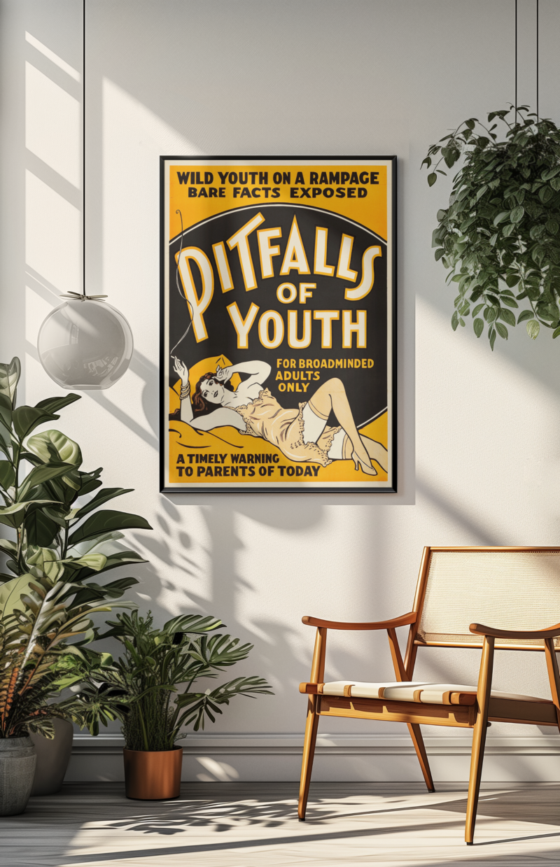 Classic Marijuana Scare Poster – Vintage 1930s Drug Propaganda