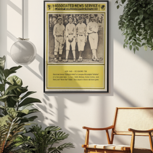 Eddie Collins 1930s Poster – Classic Baseball Memorabilia