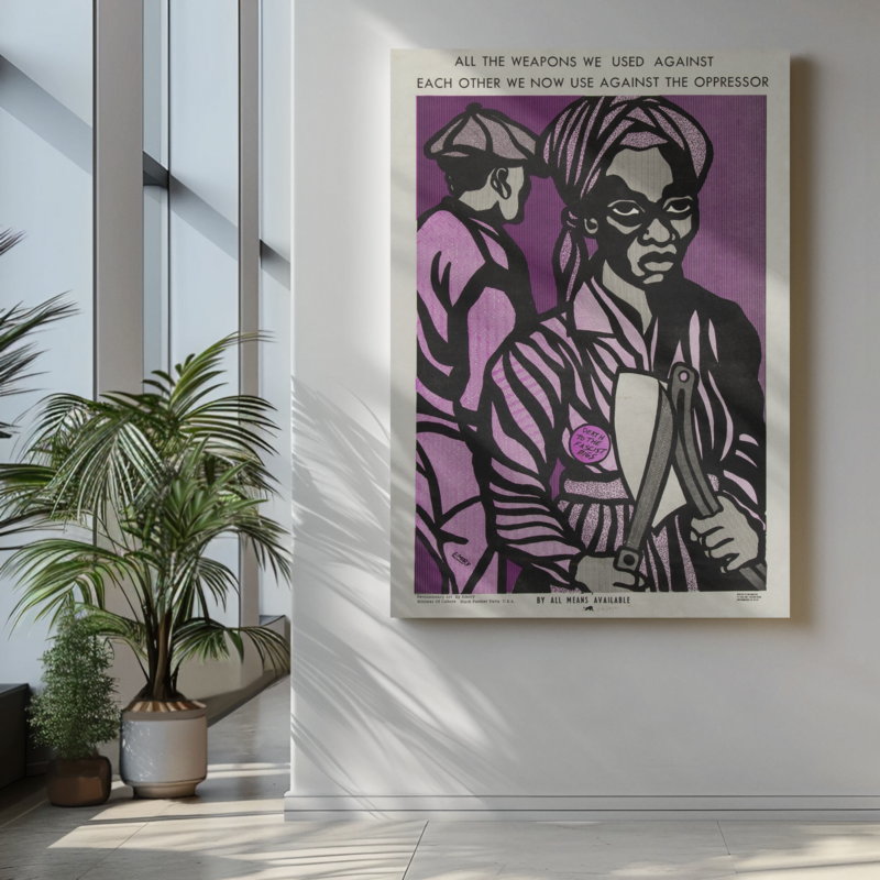Emory Douglas Political Poster – 1960s Black Panther Civil Rights Artwork