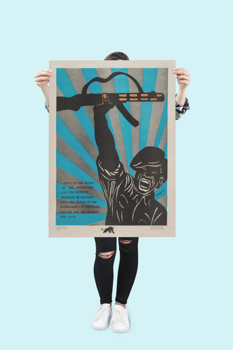 Black Panther Movement 1969 Poster – Revolutionary Artwork by Emory Douglas