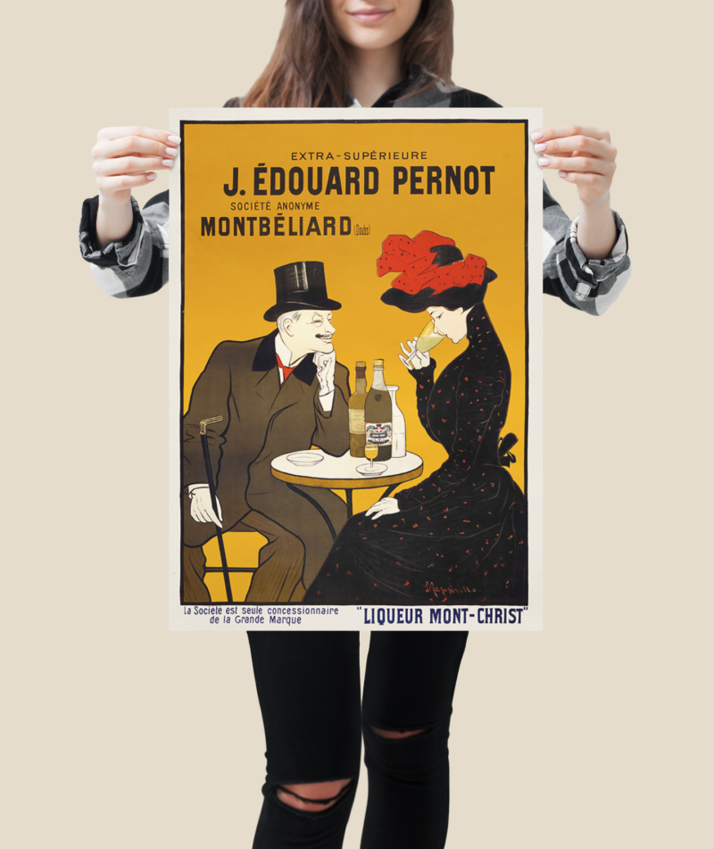 Leonetto Cappiello Cafe Poster – 1900 French Pernot Advert Art