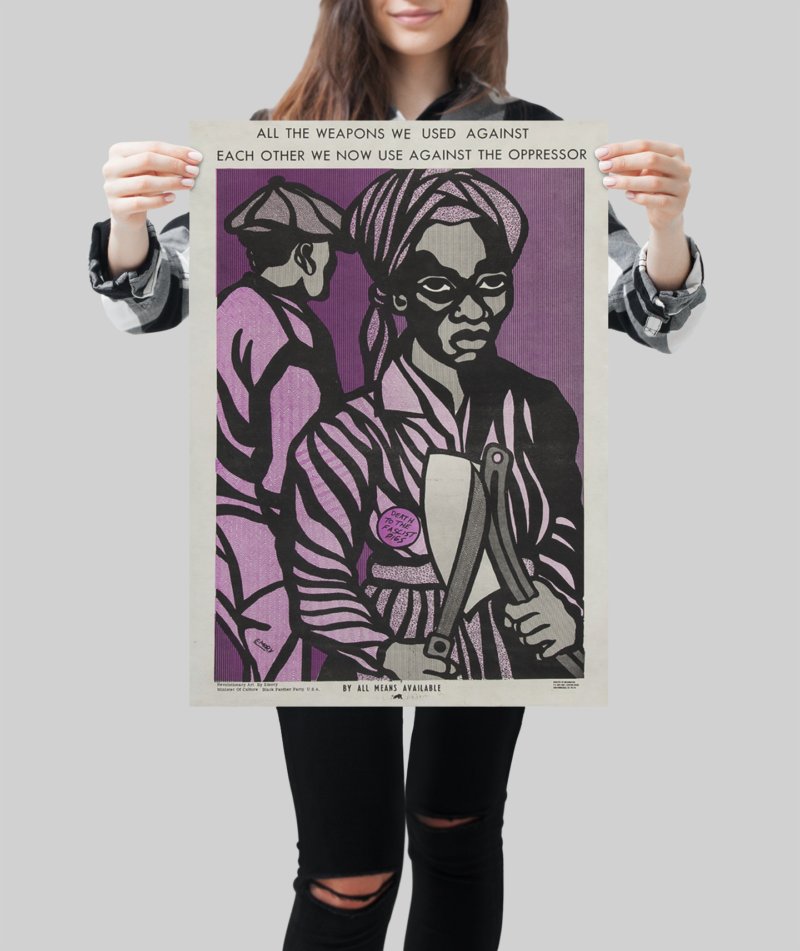 Emory Douglas Political Poster – 1960s Black Panther Civil Rights Artwork