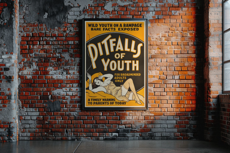 Classic Marijuana Scare Poster – Vintage 1930s Drug Propaganda