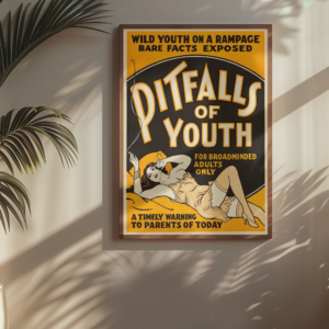 Classic Marijuana Scare Poster – Vintage 1930s Drug Propaganda