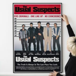 The Usual Suspects 1995 Movie Poster – Iconic Neo-Noir Crime Film Art