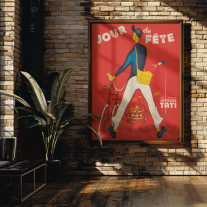 Jour de Fete 1949 - Jacques Tati French Movie Poster