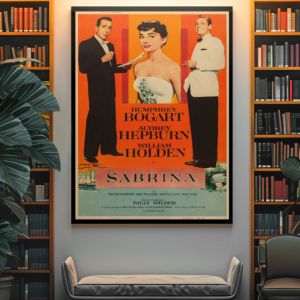 Sabrina 1954 Poster – Audrey Hepburn & Humphrey Bogart
