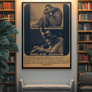 Nina Simone & Miles Davis in Concert with the Original Last Poets Concert Poster 1973